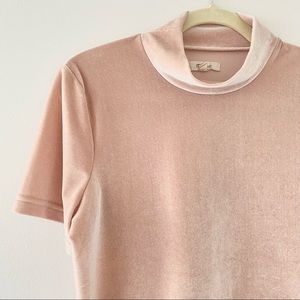 // madewell // velvet mockneck top